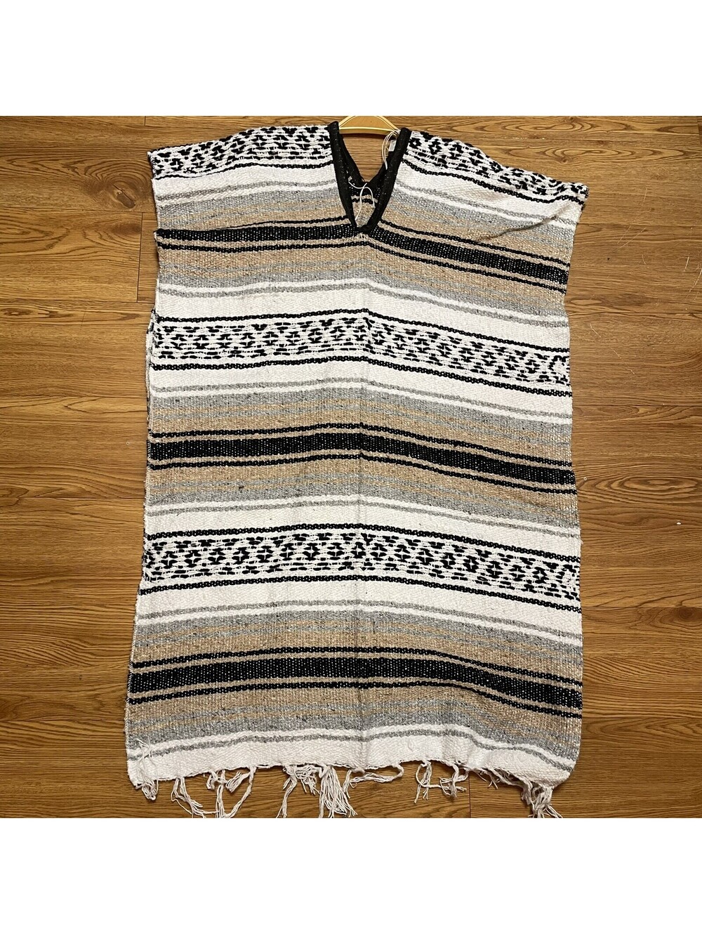 Mexican Falsa Blanket PONCHO Vest Deadhead / Hippie / Camping / Beach Unisex